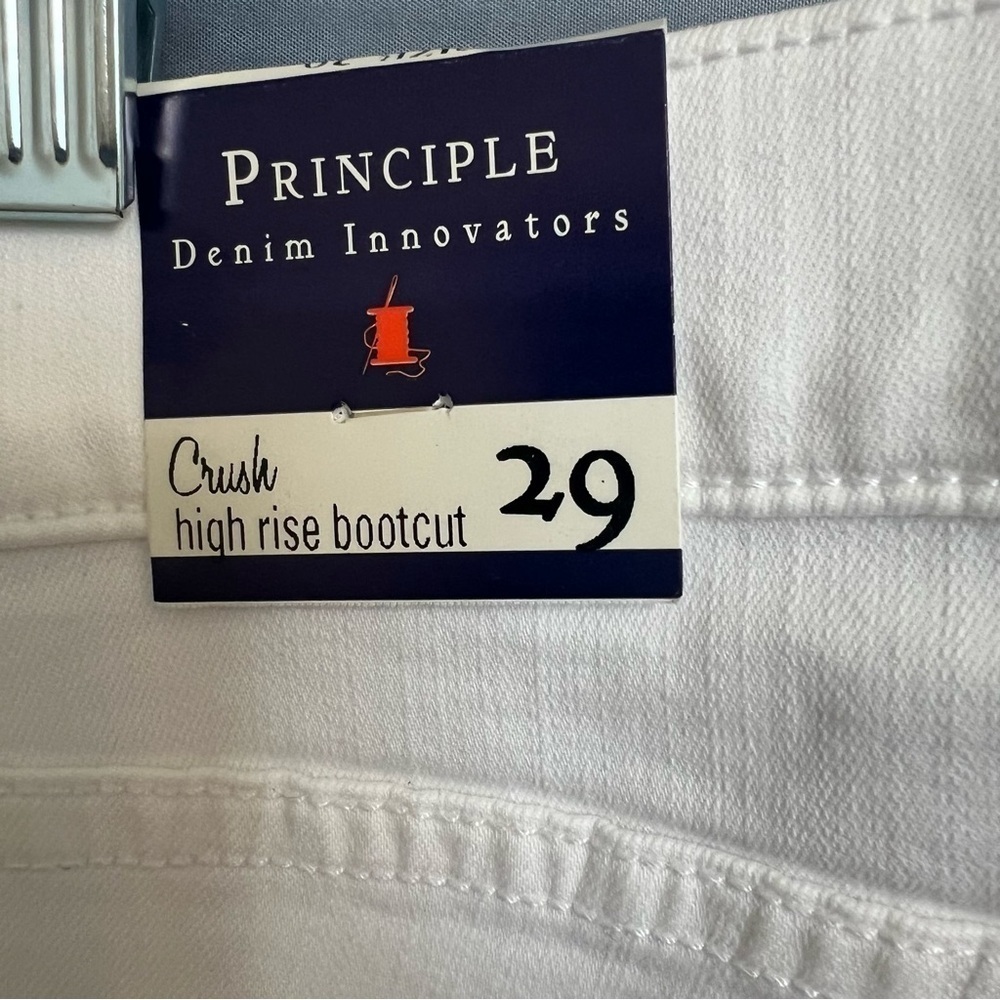 Principle denim white crush bootcut jeans size 29 NWT - Picture 6 of 9